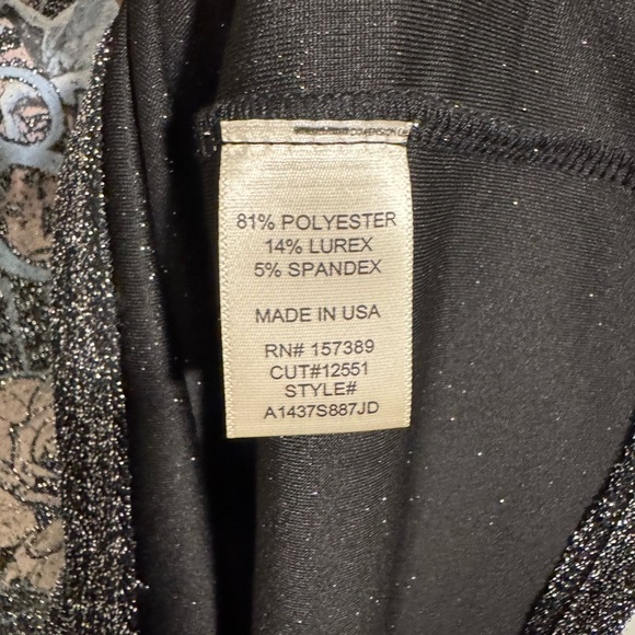 Altar'd State Shimmer Glitter World Tour 1987 Oversized Tee Womens Size Small - Picture 6 of 9